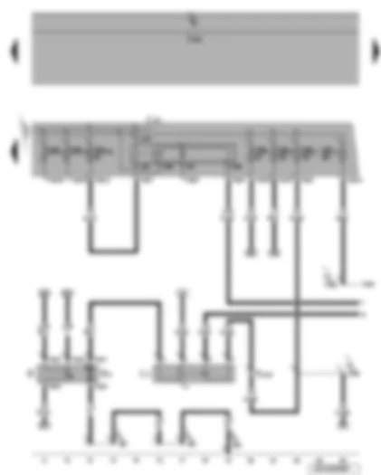 Wiring Diagram  VW CADDY 2005 - Terminal 30 voltage supply relay - fuel pump relay - fuel gauge sender - fuel pump