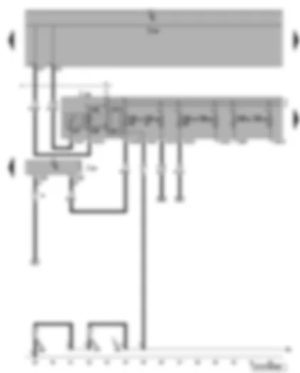 Wiring Diagram  VW CADDY 2005 - Steering column electronics control unit - terminal 15 voltage supply relay