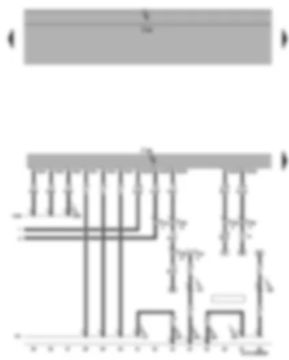 Электросхемa  VW CADDY 2004 - Блок управления системы впрыска дизельного двигателя