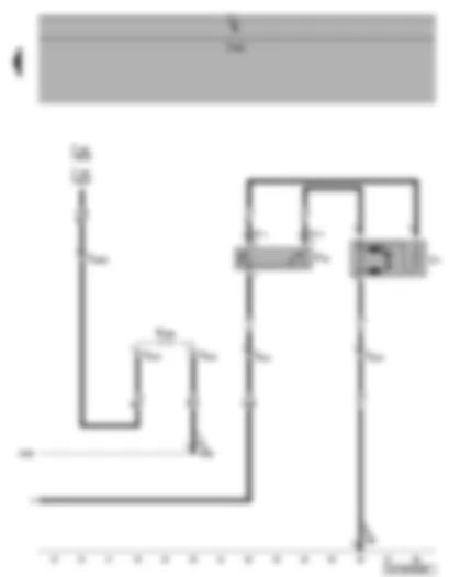 Wiring Diagram  VW CADDY 2004 - Radiator fan - radiator fan thermal switch