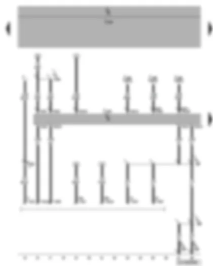 Wiring Diagram  VW CADDY 2005 - Data bus diagnostic interface - diagnosis connection