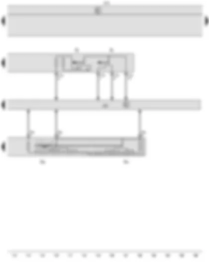 Wiring Diagram  VW CADDY 2006 - Turn signal switch - Headlight dipper and flasher switch - Onboard supply control unit - Steering column electronics control unit