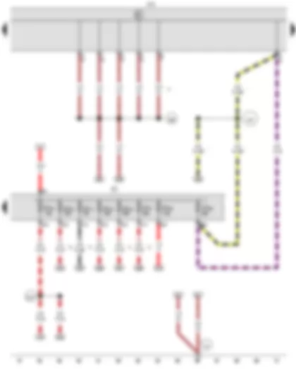 Wiring Diagram  VW CADDY 2007 - Onboard supply control unit