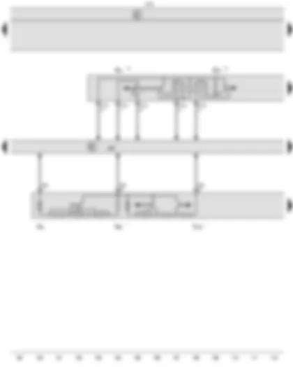 Wiring Diagram  VW CADDY 2006 - Cruise control system switch - Cruise control system (CCS) SET button - Onboard supply control unit - Steering column electronics control unit