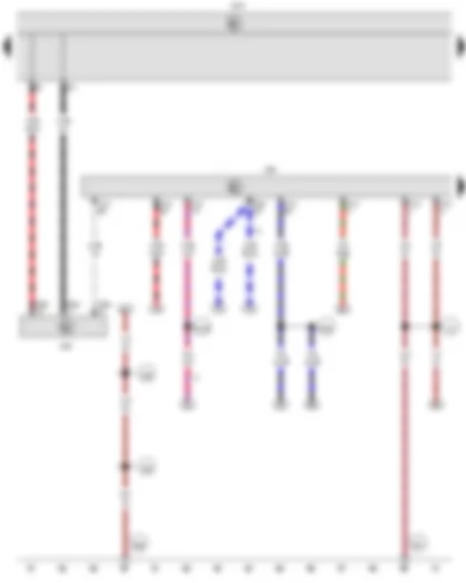 Wiring Diagram  VW CADDY 2006 - Simos control unit - Onboard supply control unit - Steering column electronics control unit