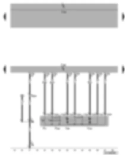 Wiring Diagram  VW CADDY 2006 - Driver door control unit - driver side central locking lock unit - driver door contact switch