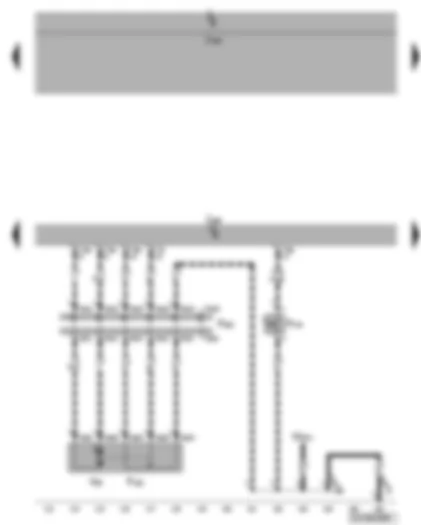 Wiring Diagram  VW CADDY 2006 - Convenience system central control unit - rear left central locking lock unit - rear left door contact switch for sliding door or side door