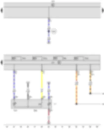 Wiring Diagram  VW CADDY 2007 - TCS and ESP button - ABS control unit - Onboard supply control unit