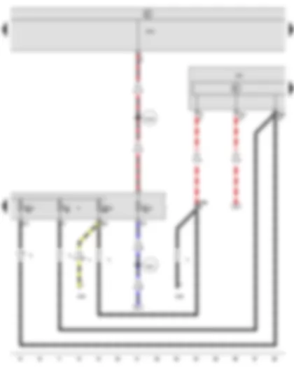 Wiring Diagram  VW CADDY 2007 - Air conditioning system control unit