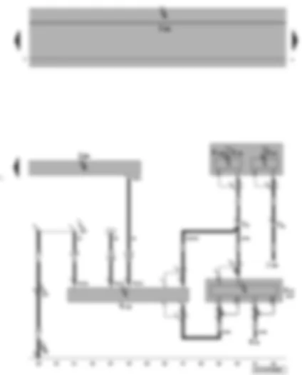 Wiring Diagram  VW CADDY 2007 - Auxiliary heater control unit - remote control receiver for auxiliary coolant heater - auxiliary heater aerial - navigation system aerial - telephone aerial - aerial filter