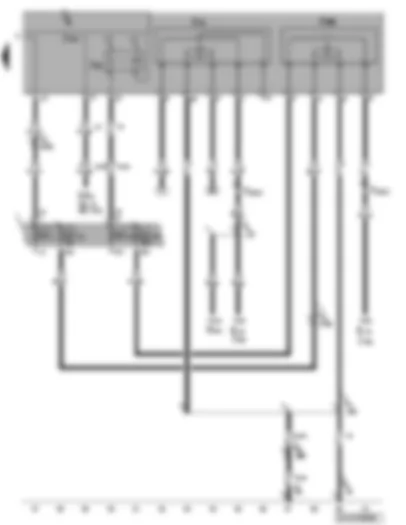 Wiring Diagram  VW CADDY 2007 - Fresh air blower relay - auxiliary heater operation relay - fuses