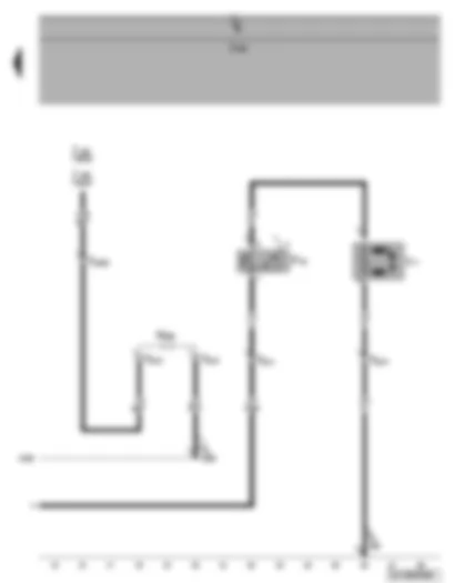 Wiring Diagram  VW CADDY 2005 - Radiator fan - radiator fan thermal switch