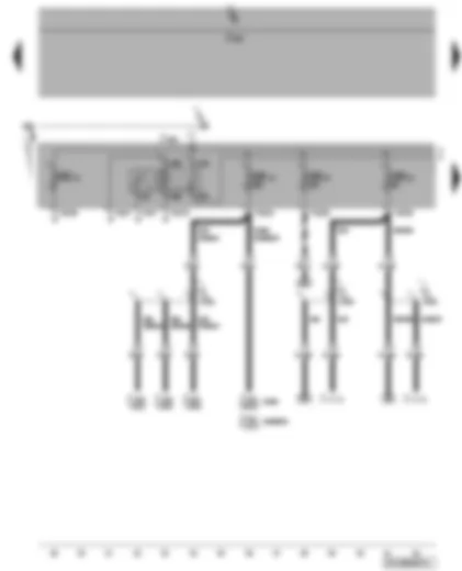 Wiring Diagram  VW CADDY 2007 - Fuse SB10 - SB13 - SB15 - terminal 15 voltage supply relay