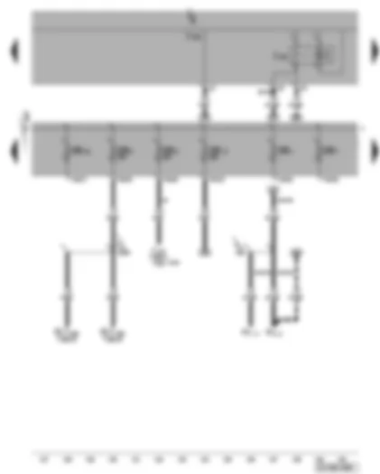 Wiring Diagram  VW CADDY 2006 - Fuse SB1 - SB7 - SB8 - SB9 - SB17 - SB18 - horn relay