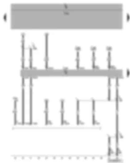 Wiring Diagram  VW CADDY 2007 - Data bus diagnostic interface - diagnosis connection