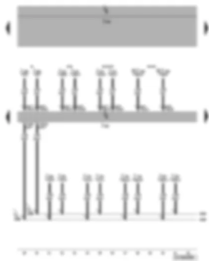 Wiring Diagram  VW CADDY 2007 - Data bus diagnostic interface - drive train CAN bus