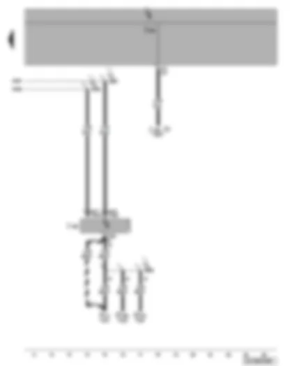 Wiring Diagram  VW CADDY 2007 - Convenience CAN bus and LIN bus