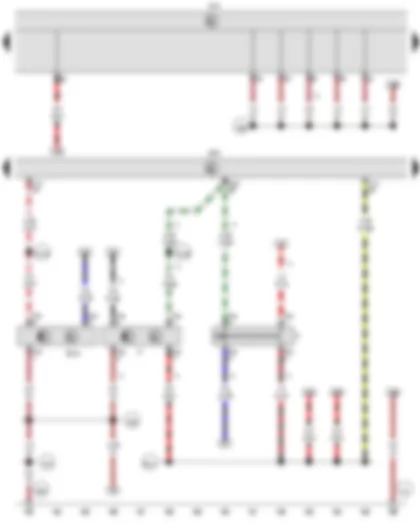 Wiring Diagram  VW CADDY 2007 - Brake light switch - Clutch position sender - Onboard supply control unit - Engine control unit