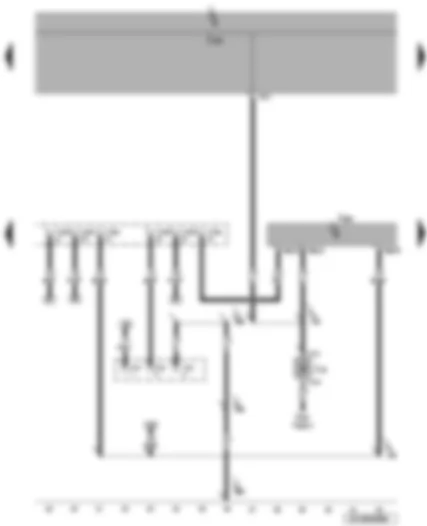 Wiring Diagram  VW CADDY 2007 - Special vehicle control unit - blocking diode - coupling point special signals