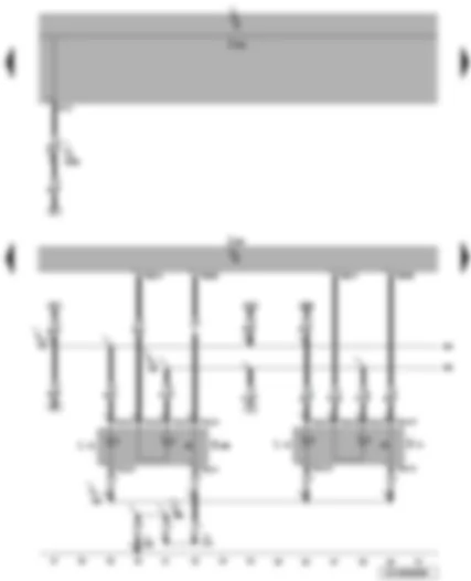 Wiring Diagram  VW CADDY 2007 - Special vehicle control unit - 2-way radio switch - engine continues to run without key button