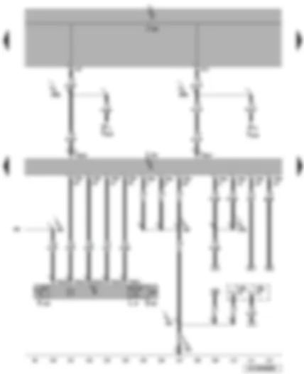 Wiring Diagram  VW CADDY 2007 - Accident data recorder - accident data recorder button - accident recorder warning lamp