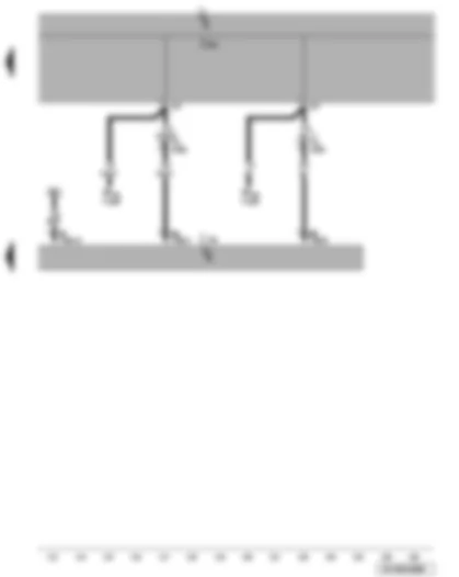 Wiring Diagram  VW CADDY 2007 - Accident data memory - right dipped beam bulb - right main beam bulb