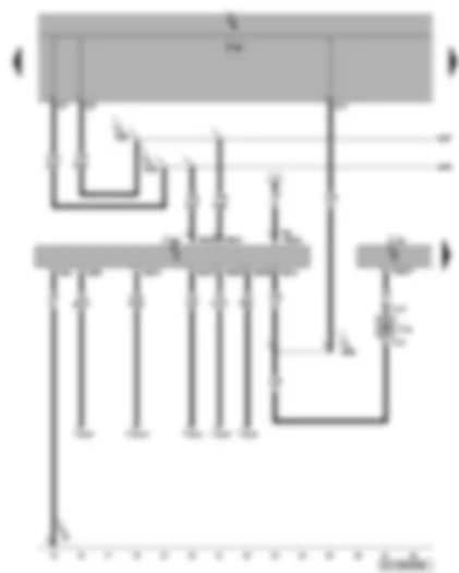 Wiring Diagram  VW CADDY 2007 - Special vehicle control unit - steering column electronics control unit - blocking diode