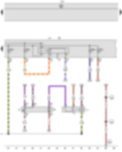 Wiring Diagram  VW CADDY 2006 - Fuel gauge sender - Fuel system pressurisation pump - Fuel pump relay - Terminal 30 voltage supply relay - Onboard supply control unit - Fuse holder B