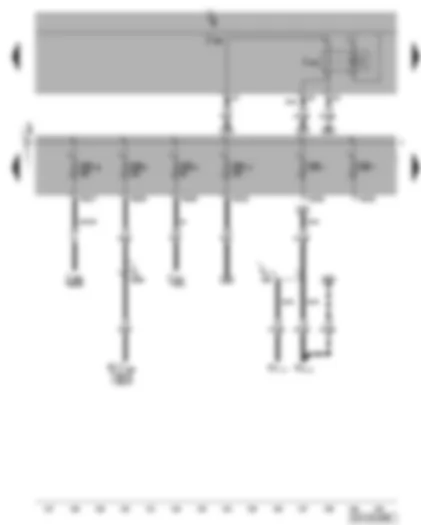 Wiring Diagram  VW CADDY 2008 - Fuse SB1 - SB7 - SB8 - SB9 - SB17 - SB18 - horn relay