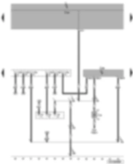 Wiring Diagram  VW CADDY 2009 - Special vehicle control unit - blocking diode - coupling point special signals - coupling station for front speed camera