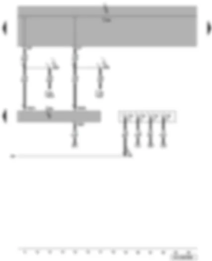 Wiring Diagram  VW CADDY 2009 - Special vehicle control unit - coupling station for in-car video surveillance