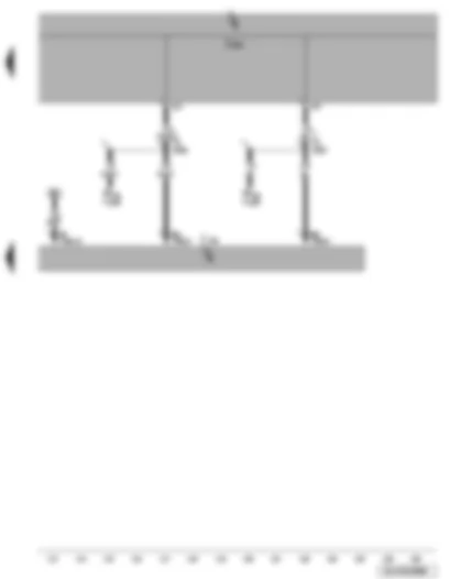 Wiring Diagram  VW CADDY 2009 - Accident data memory - left dipped beam bulb - left main beam bulb