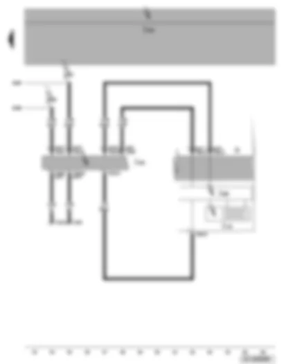 Wiring Diagram  VW CADDY 2009 - Control unit for dash panel insert - data bus diagnostic interface