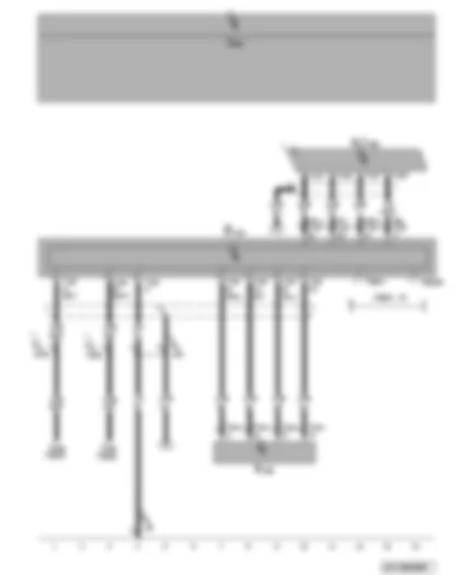 Wiring Diagram  VW CADDY 2009 - Radio - interface for external multimedia unit - connection for external audio source