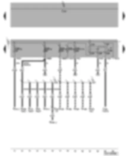 Wiring Diagram  VW CADDY 2009 - Fuse SB20 - SB23 - SB27 - secondary air pump relay