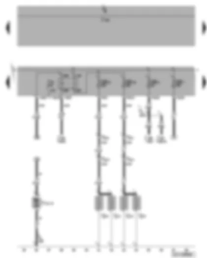 Wiring Diagram  VW CADDY 2009 - Fuse SB6 - SB7 - SB20 - SB27 - glow plug relay