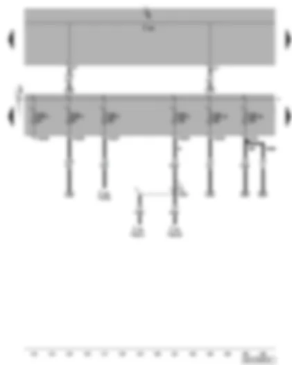 Wiring Diagram  VW CADDY 2009 - Fuse SB2 - SB3 - SB4 - SB5 - SB16 - SB29