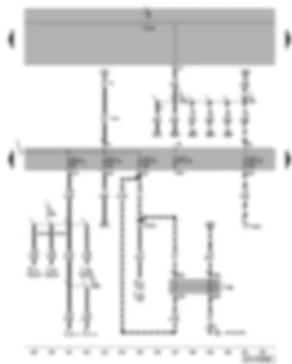 Wiring Diagram  VW CADDY 2009 - Fuse SC31 - SC32 - SC33 - SC34 - SC39 - auxiliary heater operation relay