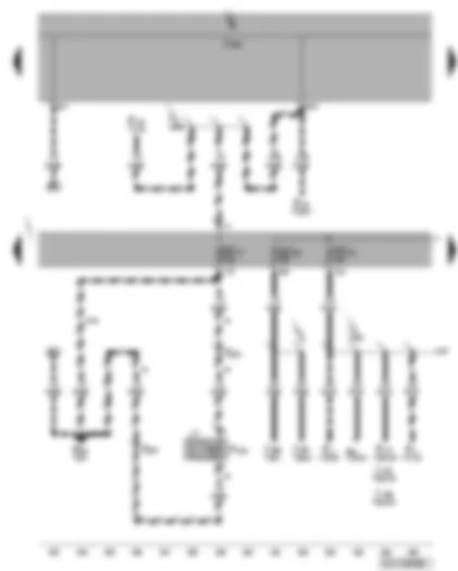 Wiring Diagram  VW CADDY 2009 - Fuse SC17 - SC21 - SC22 - rear fog light cut-out contact switch