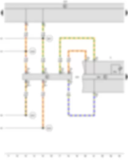 Wiring Diagram  VW CADDY 2009 - Control unit in dash panel insert - Onboard supply control unit - Data bus diagnostic interface - Dash panel insert