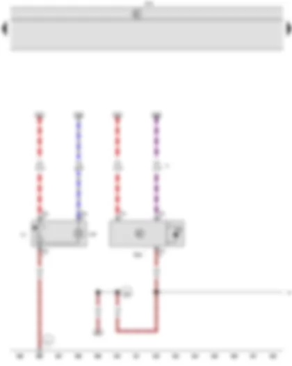 Wiring Diagram  VW CADDY 2010 - Rain and light sensor - Onboard supply control unit - Cigarette lighter illumination bulb - Cigarette lighter