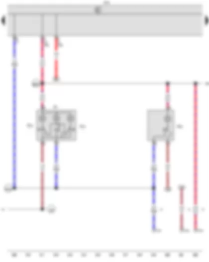 Wiring Diagram  VW CADDY 2010 - Onboard supply control unit - Front interior light - Front passenger reading light - Driver side reading light - Rear interior light