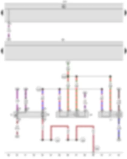 Wiring Diagram  VW CADDY 2010 - Fuel gauge sender - Fuel system pressurisation pump - Fuel pump relay - Electric fuel pump 2 relay - Onboard supply control unit - Fuse holder B