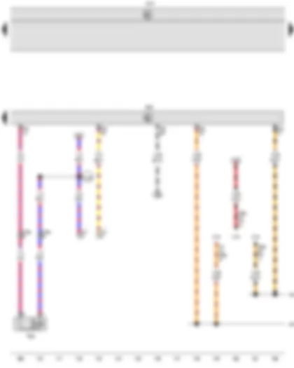 Wiring Diagram  VW CADDY 2010 - Onboard supply control unit - Engine control unit - Activated charcoal filter solenoid valve 1