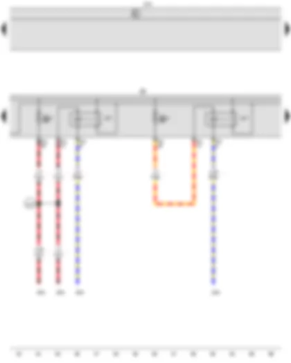 Wiring Diagram  VW CADDY 2010 - Onboard supply control unit - Fuse holder B