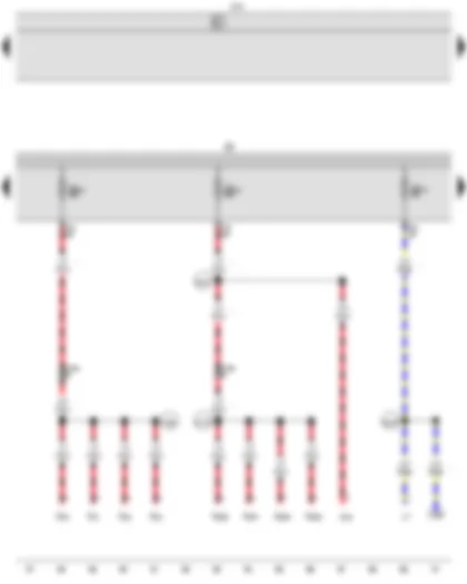 Wiring Diagram  VW CADDY 2010 - Onboard supply control unit - Fuse holder B - Fuse 15 on fuse holder B