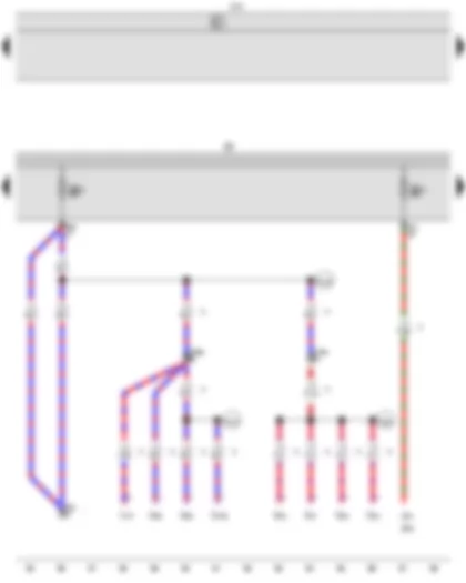 Wiring Diagram  VW CADDY 2010 - Onboard supply control unit - Fuse holder B