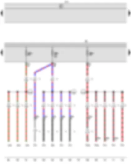 Wiring Diagram  VW CADDY 2010 - Onboard supply control unit - Fuse holder B