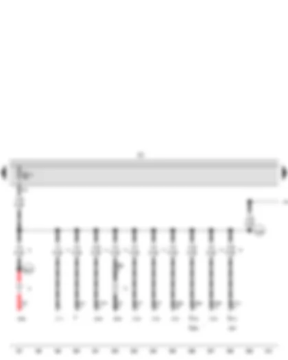 Wiring Diagram  VW CADDY 2010 - Fuse holder C