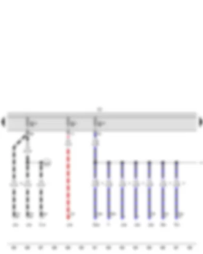 Wiring Diagram  VW CADDY 2010 - Fuse holder C